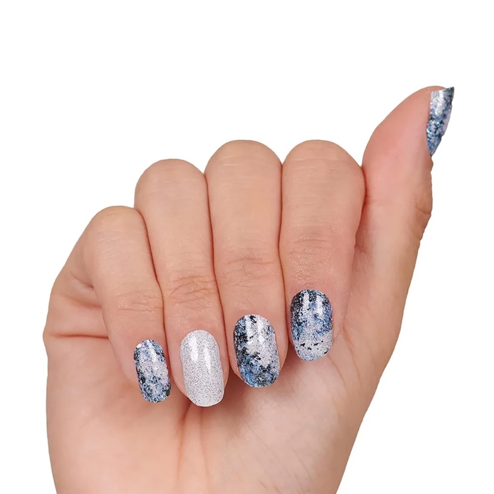 *Retired* Color Street: In Another Galaxy | Silver Blue Black Cosmic Galactic - Picture 10 of 13